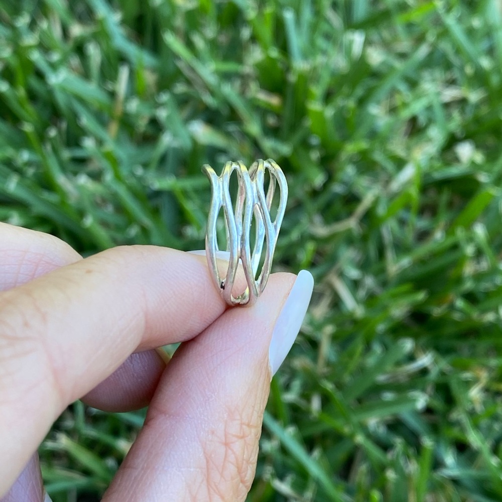 Stamped Sterling Silver Ring - image 3